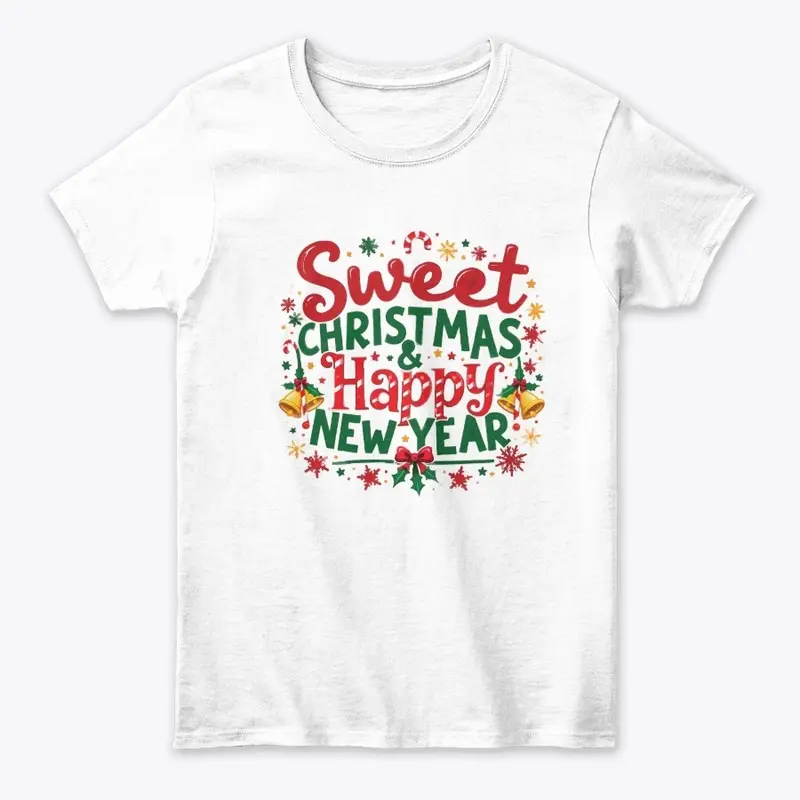 SWEET CRISTMAS HAPPY NEW YEAR T shirt