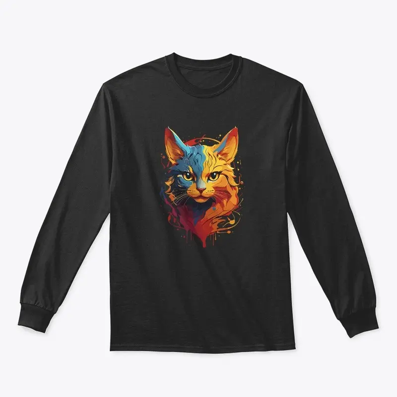 Colourful Cat T-Shirt