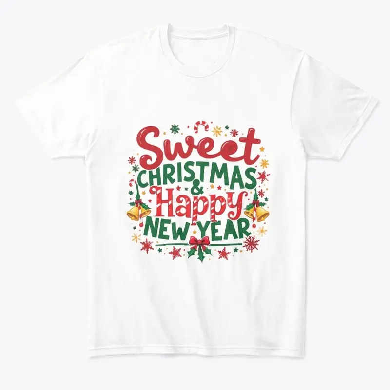 SWEET CRISTMAS HAPPY NEW YEAR T shirt