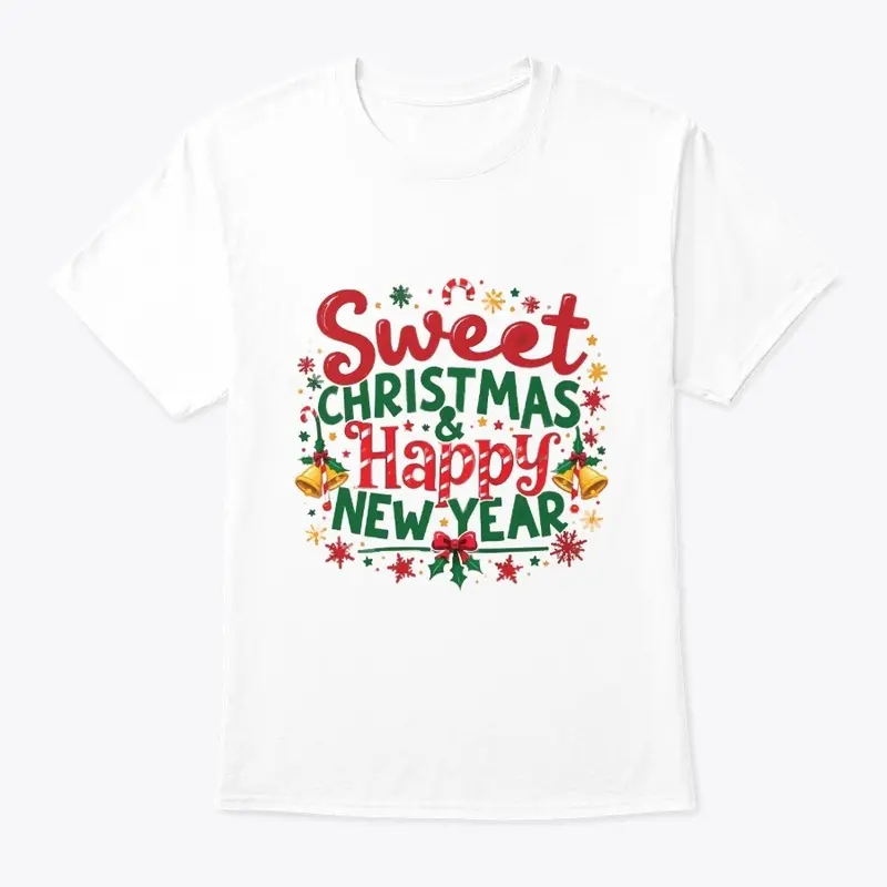 SWEET CRISTMAS HAPPY NEW YEAR T shirt